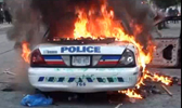 Burning Cop Car